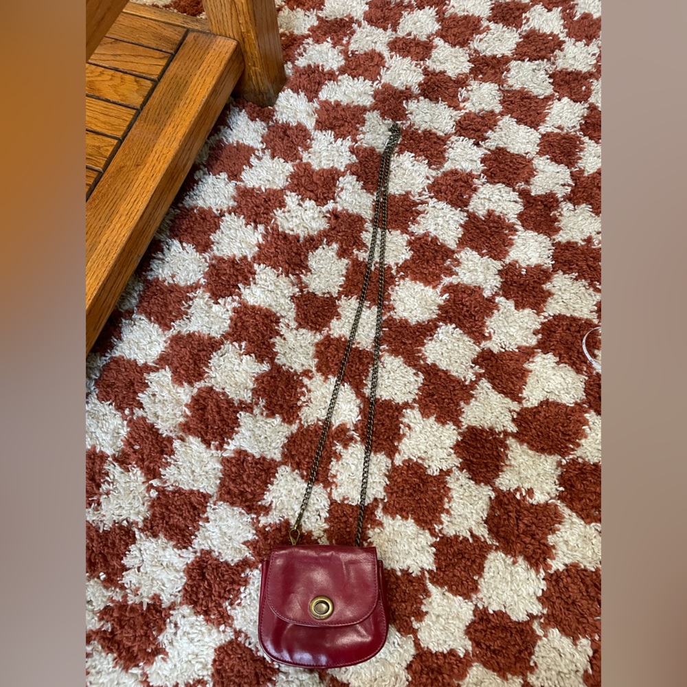Tiny red Hobo purse